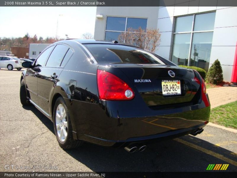 Super Black / Charcoal Black 2008 Nissan Maxima 3.5 SL