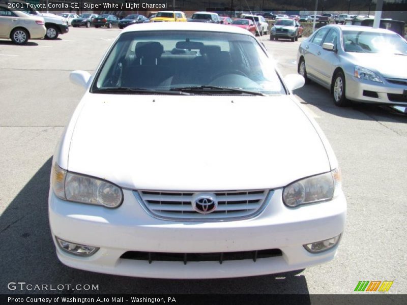 Super White / Light Charcoal 2001 Toyota Corolla CE