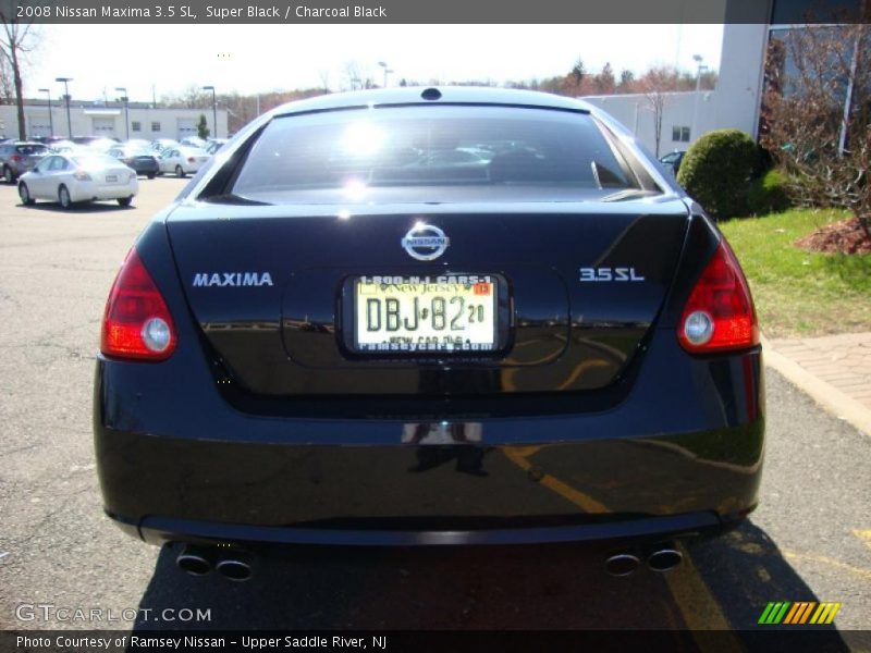 Super Black / Charcoal Black 2008 Nissan Maxima 3.5 SL