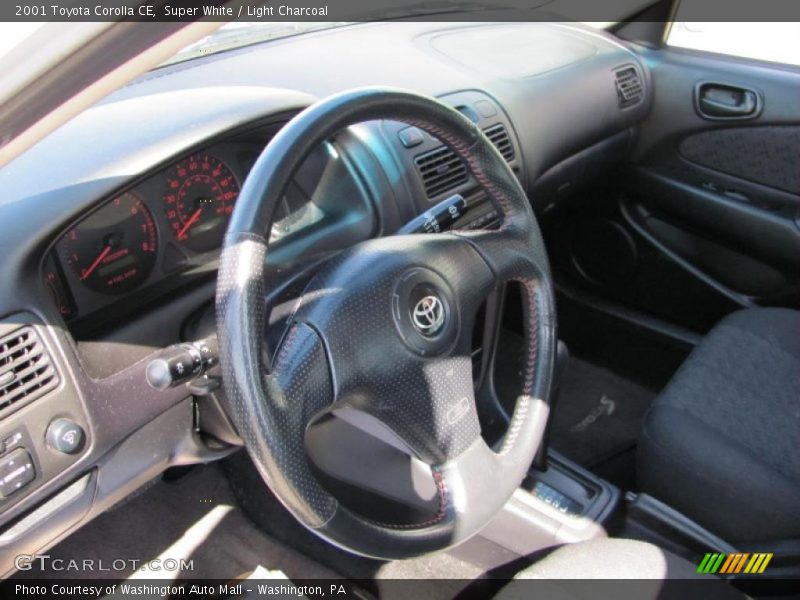 Super White / Light Charcoal 2001 Toyota Corolla CE