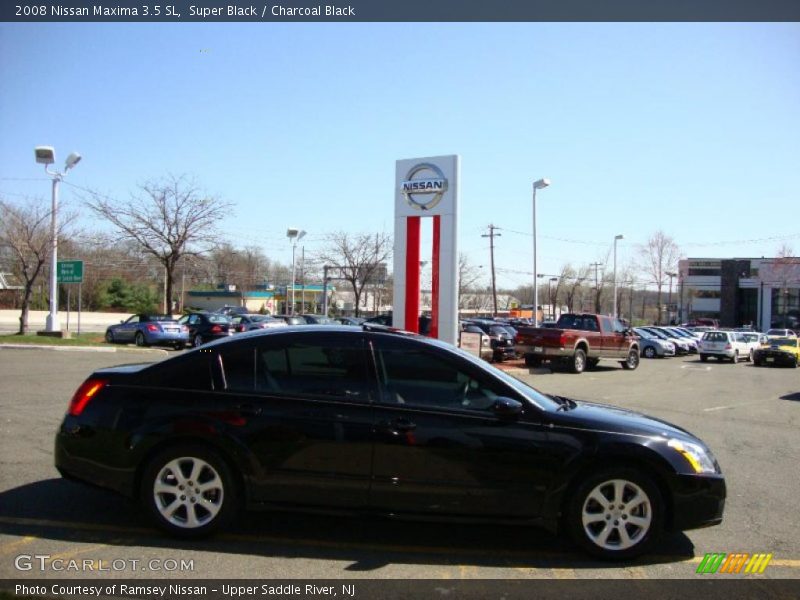 Super Black / Charcoal Black 2008 Nissan Maxima 3.5 SL