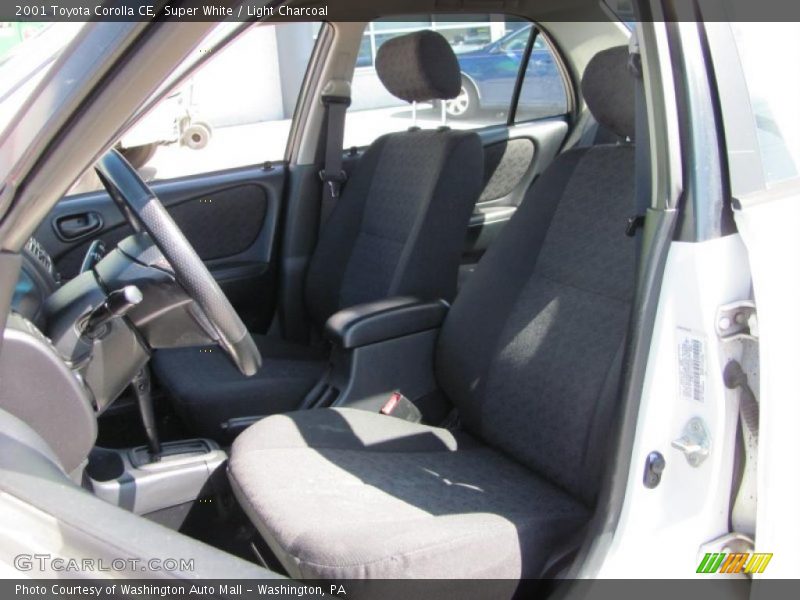 Super White / Light Charcoal 2001 Toyota Corolla CE