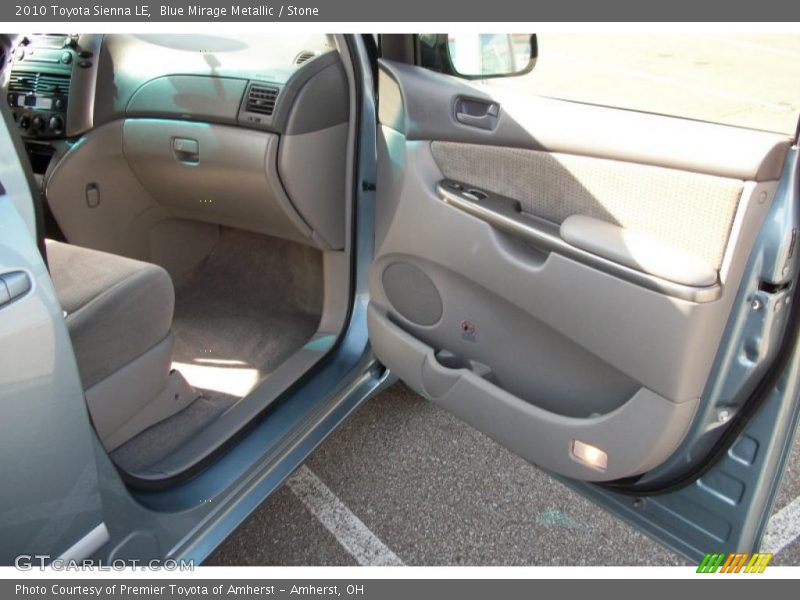 Blue Mirage Metallic / Stone 2010 Toyota Sienna LE