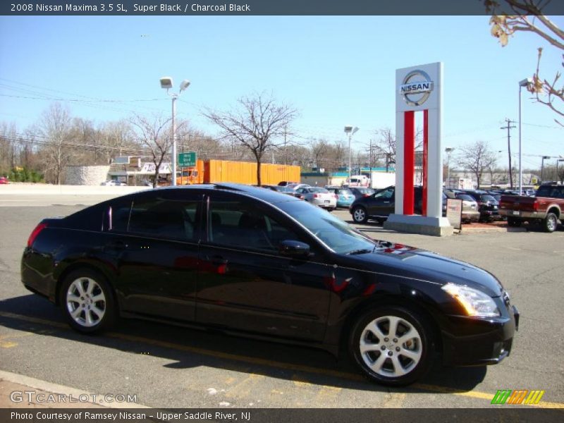 Super Black / Charcoal Black 2008 Nissan Maxima 3.5 SL