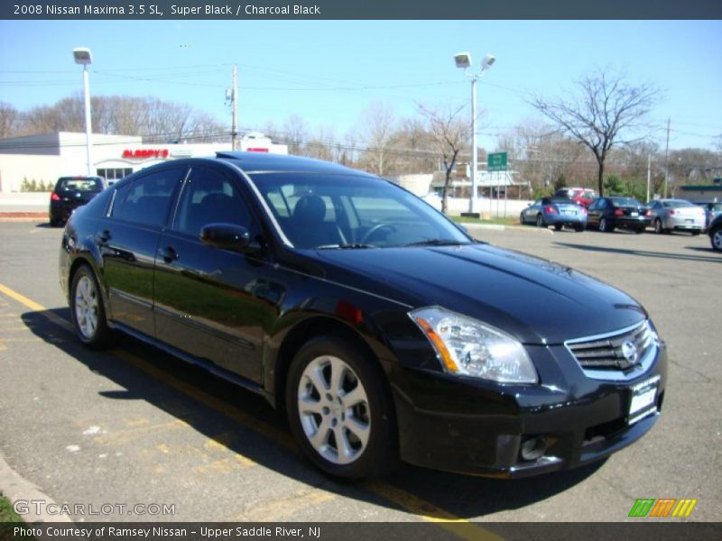 Super Black / Charcoal Black 2008 Nissan Maxima 3.5 SL