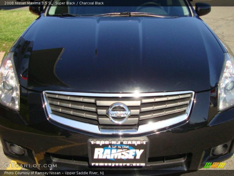 Super Black / Charcoal Black 2008 Nissan Maxima 3.5 SL