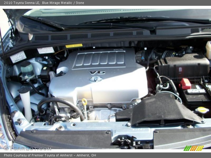Blue Mirage Metallic / Stone 2010 Toyota Sienna LE