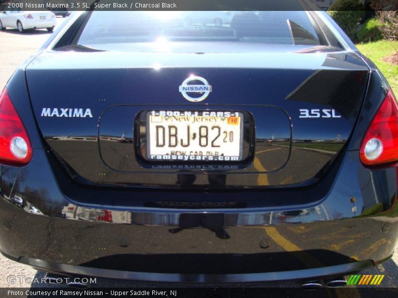 Super Black / Charcoal Black 2008 Nissan Maxima 3.5 SL