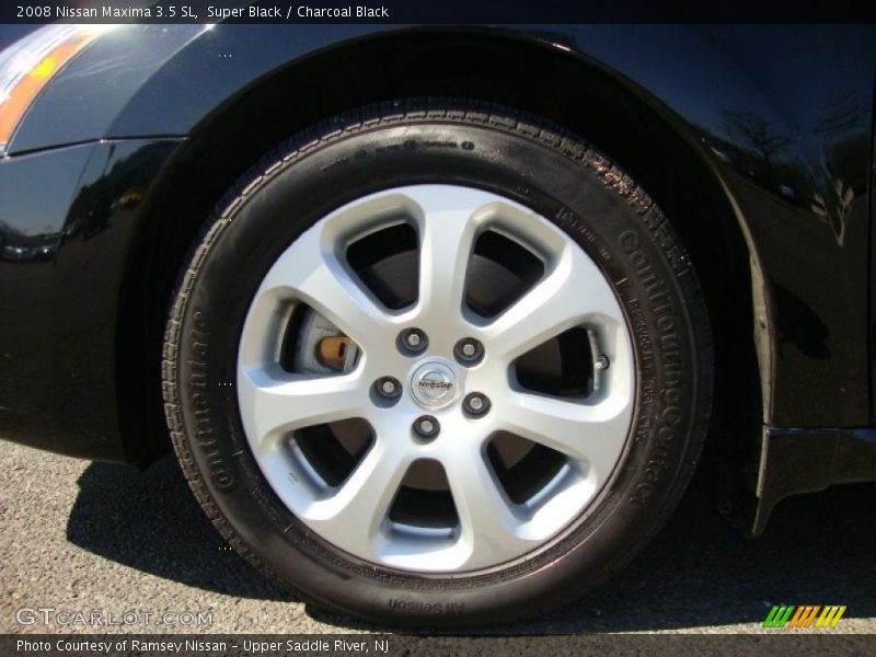 Super Black / Charcoal Black 2008 Nissan Maxima 3.5 SL