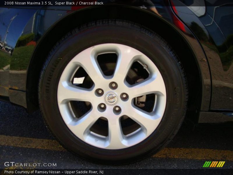 Super Black / Charcoal Black 2008 Nissan Maxima 3.5 SL