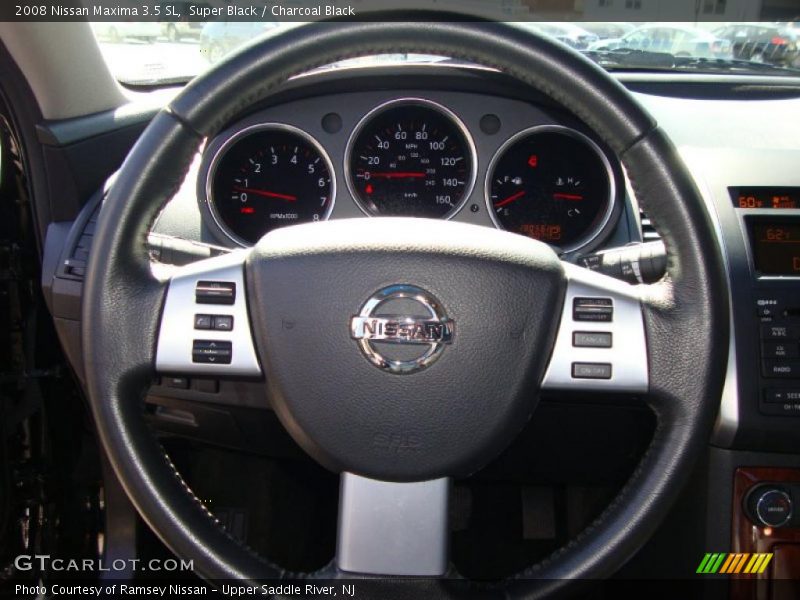 Super Black / Charcoal Black 2008 Nissan Maxima 3.5 SL