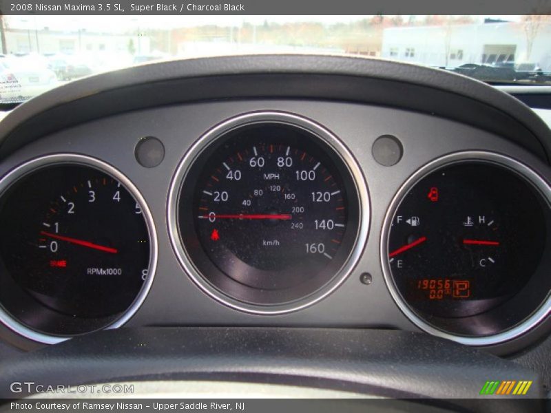 Super Black / Charcoal Black 2008 Nissan Maxima 3.5 SL
