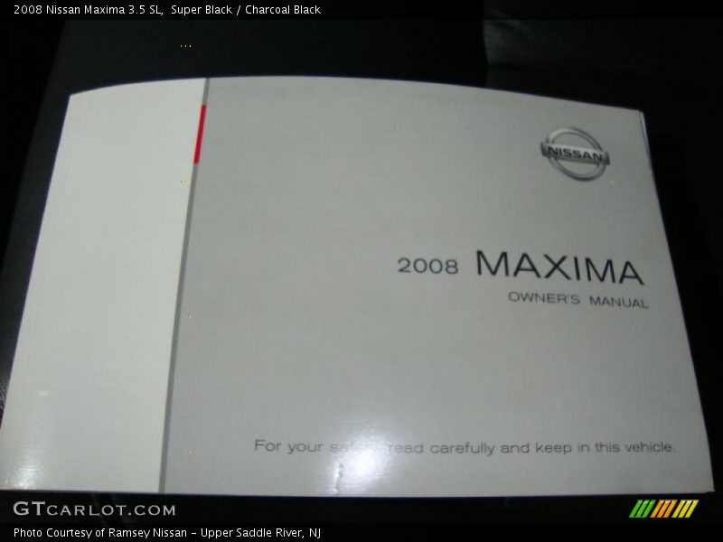 Super Black / Charcoal Black 2008 Nissan Maxima 3.5 SL