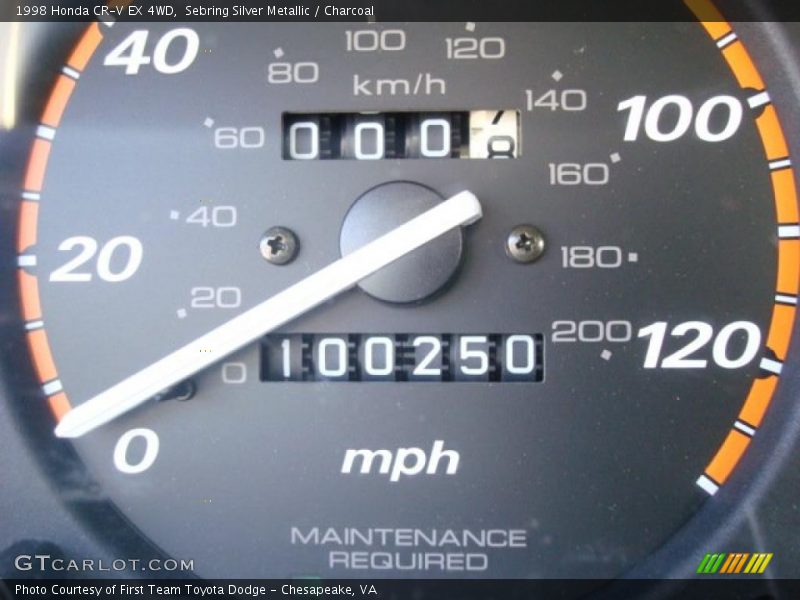 Sebring Silver Metallic / Charcoal 1998 Honda CR-V EX 4WD