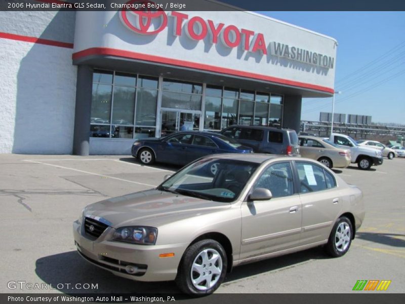 Champagne Beige / Beige 2006 Hyundai Elantra GLS Sedan