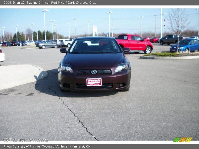 Sizzling Crimson Red Mica / Dark Charcoal Gray 2008 Scion tC