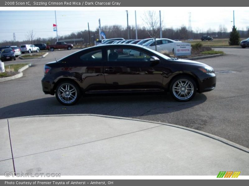 Sizzling Crimson Red Mica / Dark Charcoal Gray 2008 Scion tC
