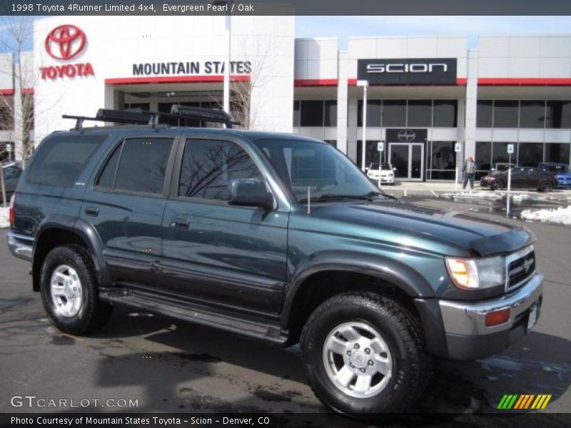 Evergreen Pearl / Oak 1998 Toyota 4Runner Limited 4x4