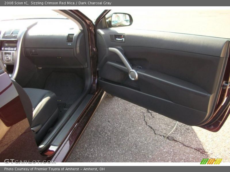 Sizzling Crimson Red Mica / Dark Charcoal Gray 2008 Scion tC