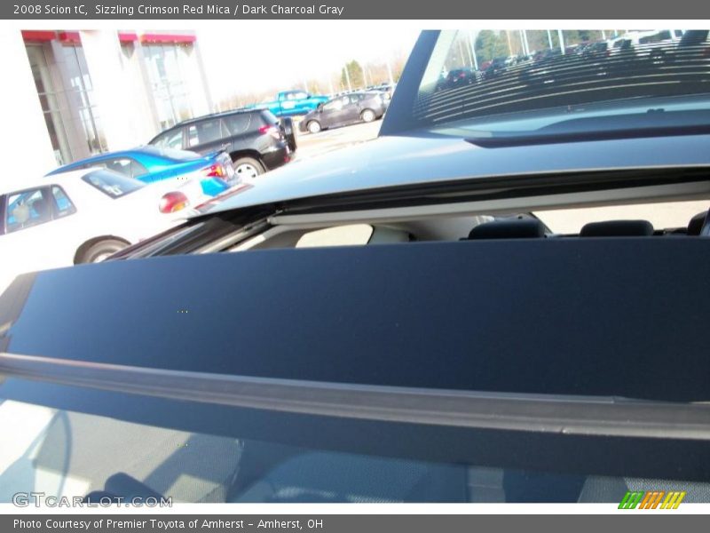 Sizzling Crimson Red Mica / Dark Charcoal Gray 2008 Scion tC