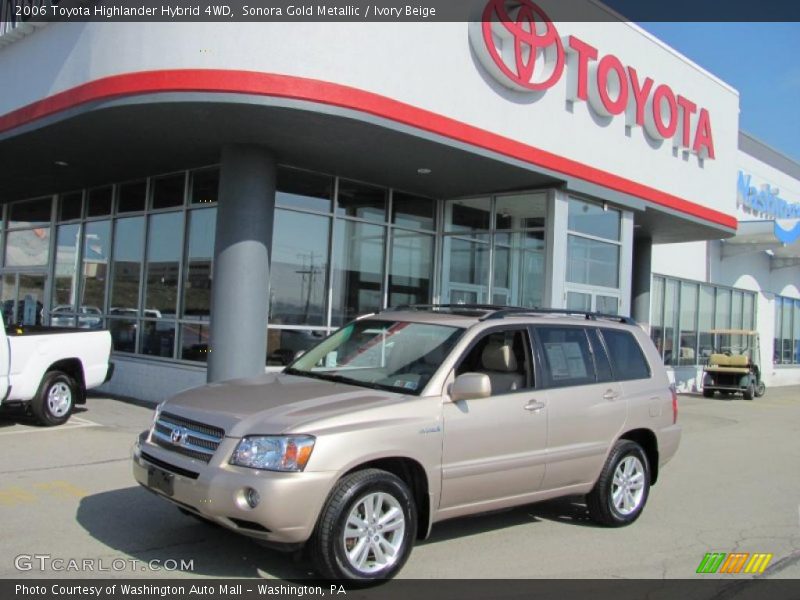 Sonora Gold Metallic / Ivory Beige 2006 Toyota Highlander Hybrid 4WD