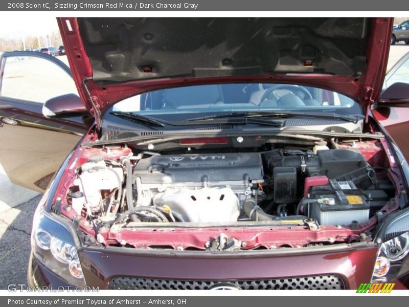 Sizzling Crimson Red Mica / Dark Charcoal Gray 2008 Scion tC