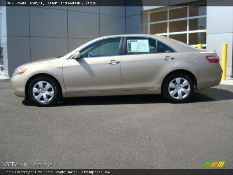 Desert Sand Metallic / Bisque 2009 Toyota Camry LE