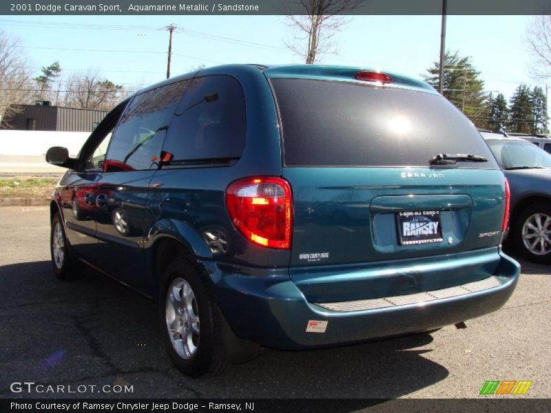 Aquamarine Metallic / Sandstone 2001 Dodge Caravan Sport