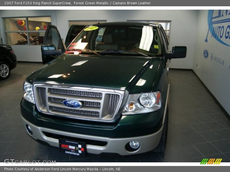 Forest Green Metallic / Castano Brown Leather 2007 Ford F150 King Ranch SuperCrew
