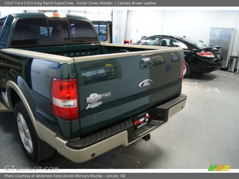 Forest Green Metallic / Castano Brown Leather 2007 Ford F150 King Ranch SuperCrew