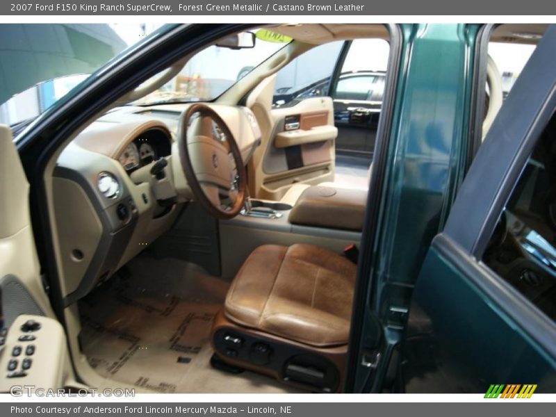 Forest Green Metallic / Castano Brown Leather 2007 Ford F150 King Ranch SuperCrew