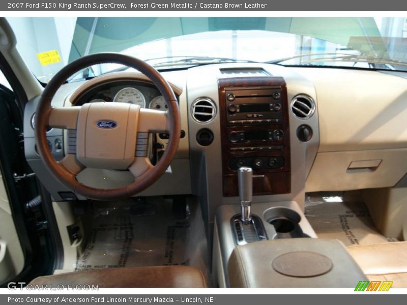Forest Green Metallic / Castano Brown Leather 2007 Ford F150 King Ranch SuperCrew