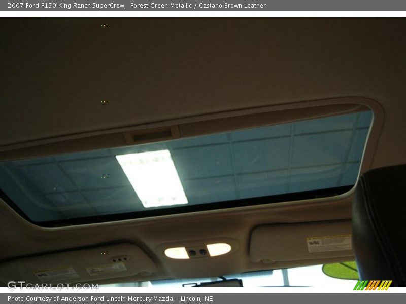 Forest Green Metallic / Castano Brown Leather 2007 Ford F150 King Ranch SuperCrew
