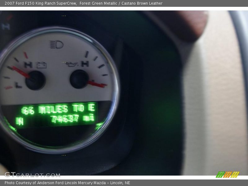Forest Green Metallic / Castano Brown Leather 2007 Ford F150 King Ranch SuperCrew