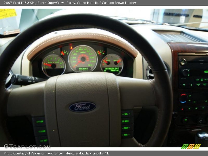 Forest Green Metallic / Castano Brown Leather 2007 Ford F150 King Ranch SuperCrew