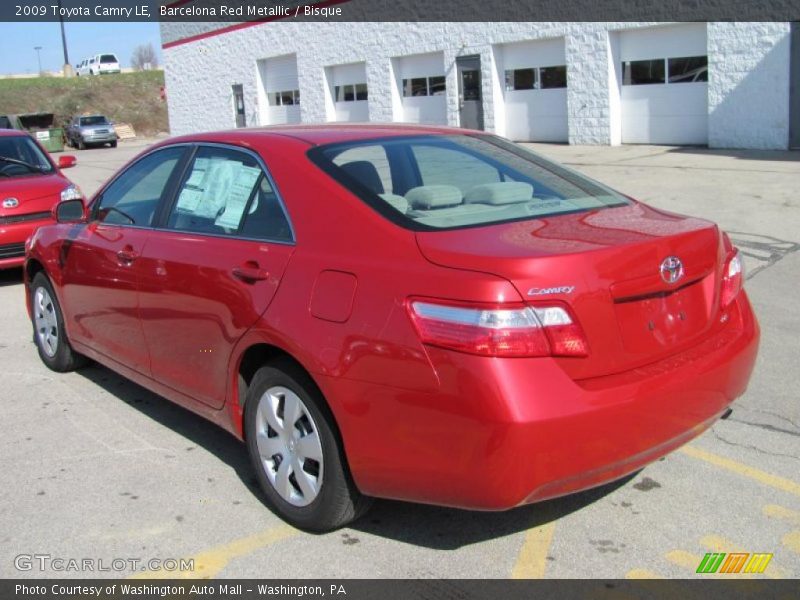 Barcelona Red Metallic / Bisque 2009 Toyota Camry LE