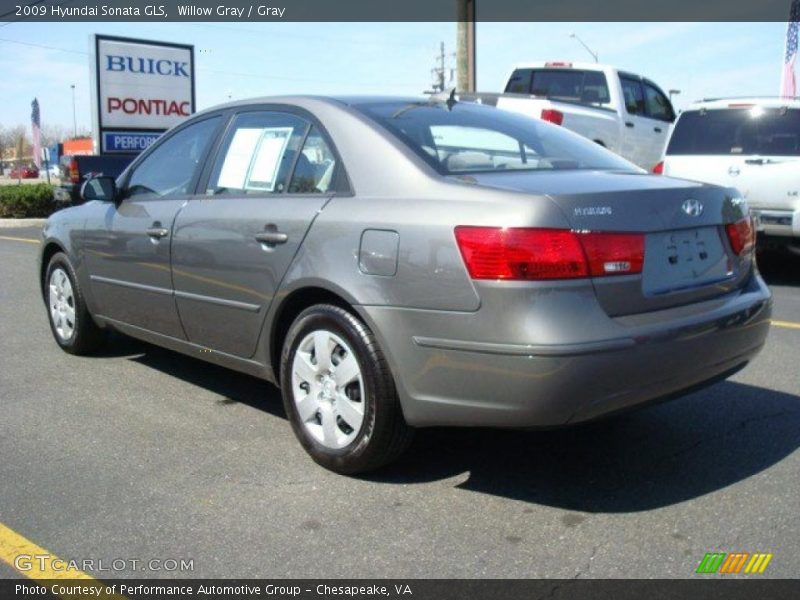 Willow Gray / Gray 2009 Hyundai Sonata GLS