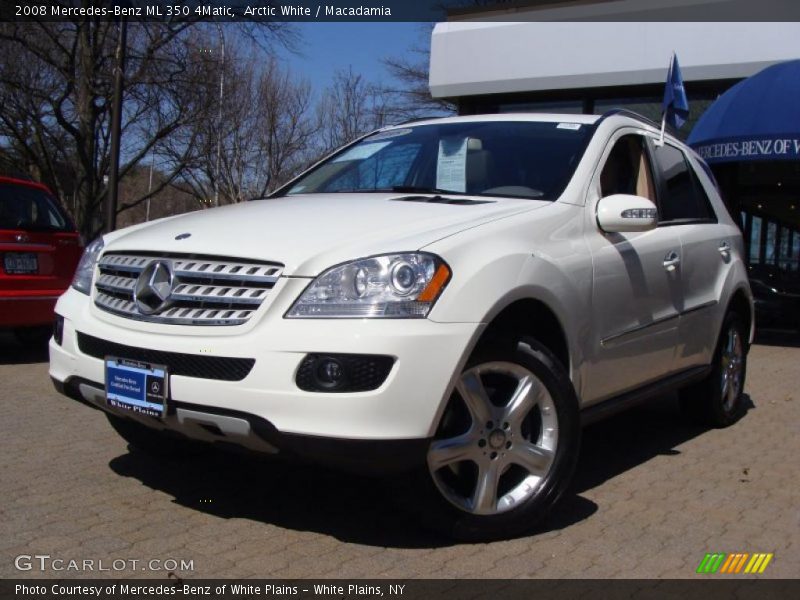Arctic White / Macadamia 2008 Mercedes-Benz ML 350 4Matic