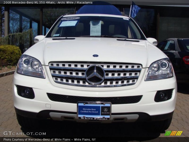 Arctic White / Macadamia 2008 Mercedes-Benz ML 350 4Matic