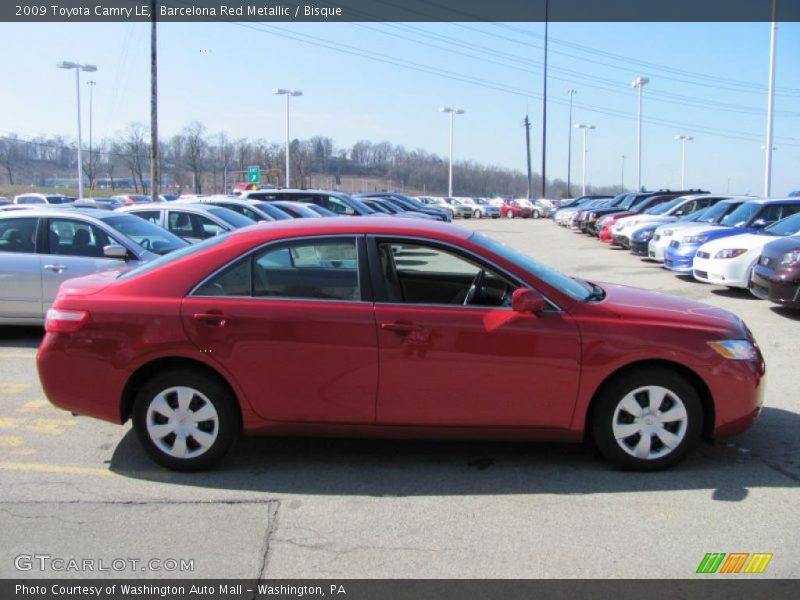 Barcelona Red Metallic / Bisque 2009 Toyota Camry LE