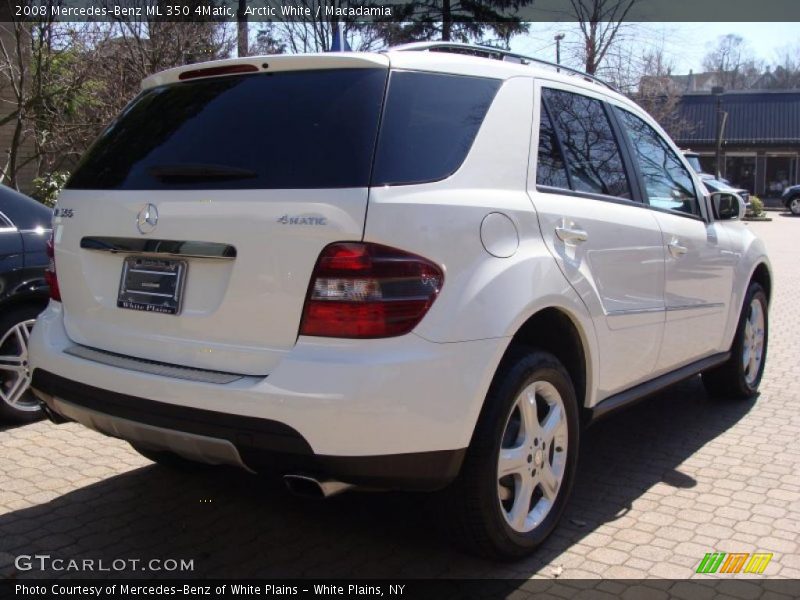 Arctic White / Macadamia 2008 Mercedes-Benz ML 350 4Matic