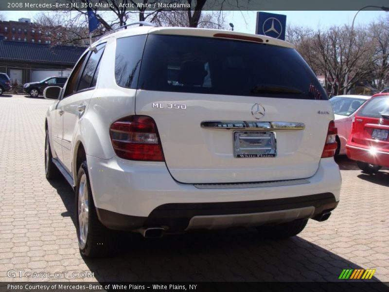 Arctic White / Macadamia 2008 Mercedes-Benz ML 350 4Matic
