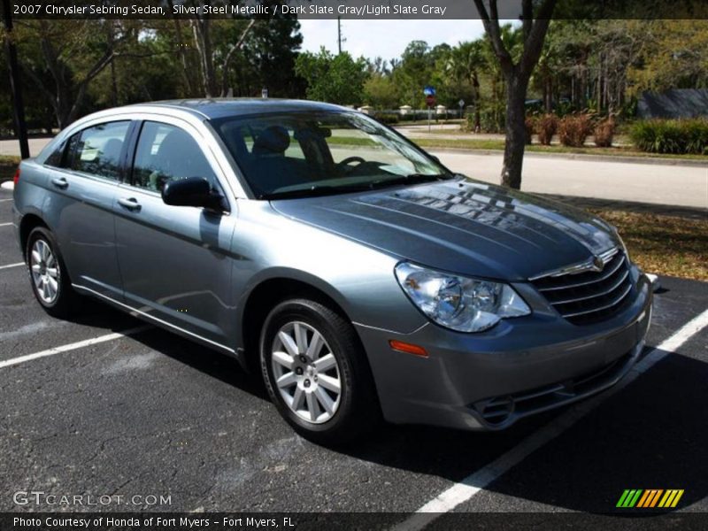 Silver Steel Metallic / Dark Slate Gray/Light Slate Gray 2007 Chrysler Sebring Sedan