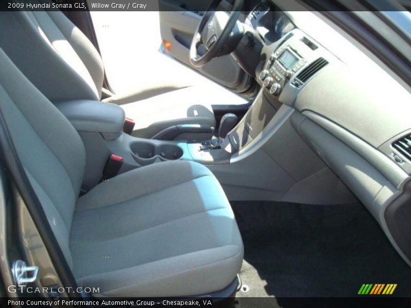 Willow Gray / Gray 2009 Hyundai Sonata GLS