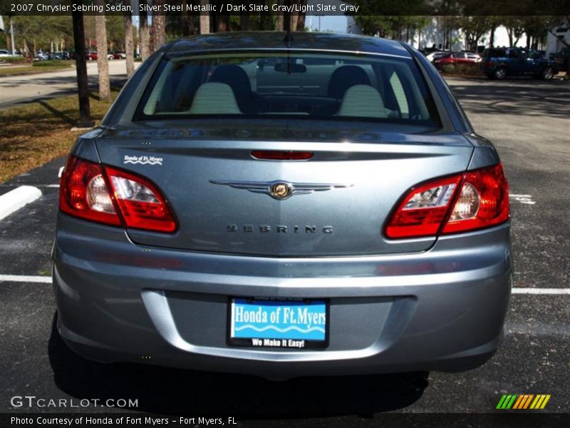 Silver Steel Metallic / Dark Slate Gray/Light Slate Gray 2007 Chrysler Sebring Sedan