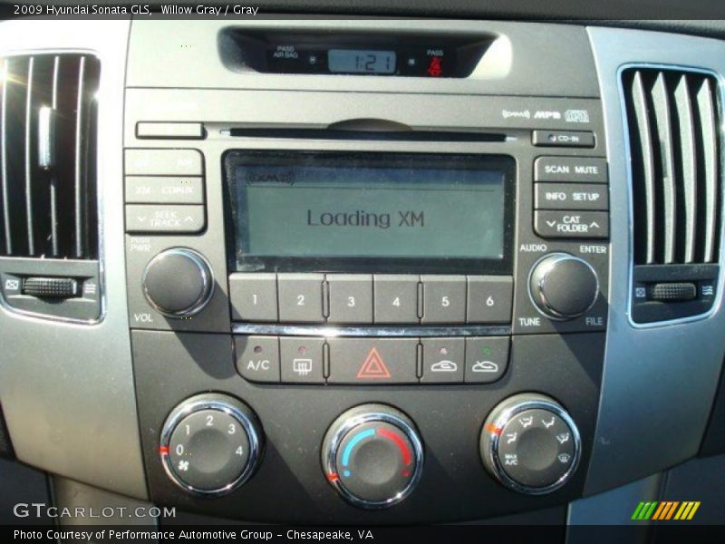 Willow Gray / Gray 2009 Hyundai Sonata GLS