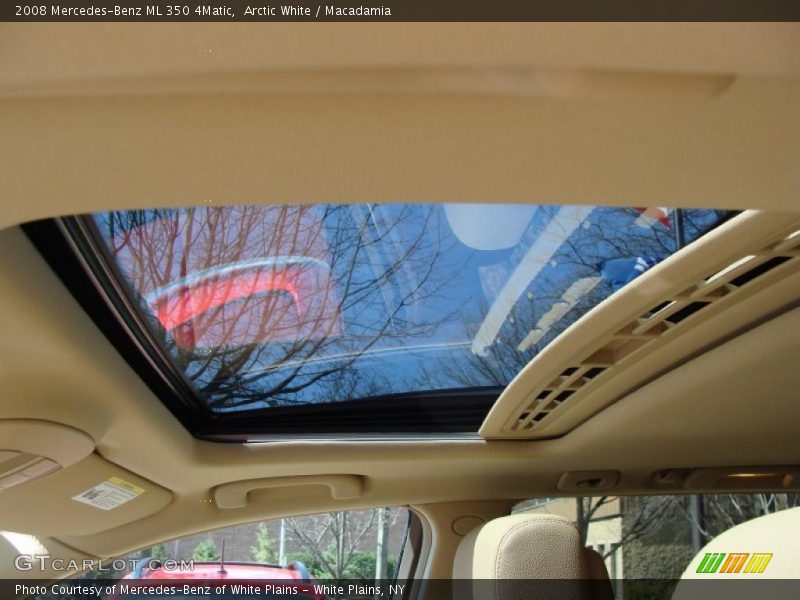 Arctic White / Macadamia 2008 Mercedes-Benz ML 350 4Matic