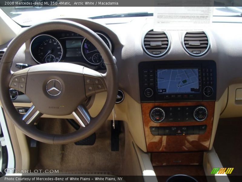 Arctic White / Macadamia 2008 Mercedes-Benz ML 350 4Matic
