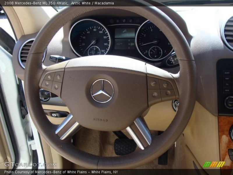 Arctic White / Macadamia 2008 Mercedes-Benz ML 350 4Matic