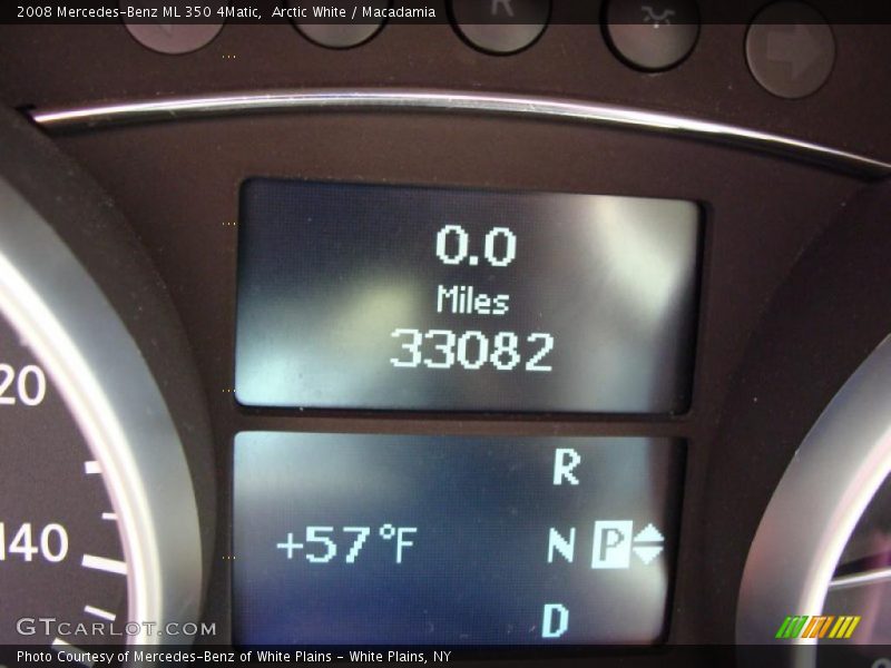 Arctic White / Macadamia 2008 Mercedes-Benz ML 350 4Matic